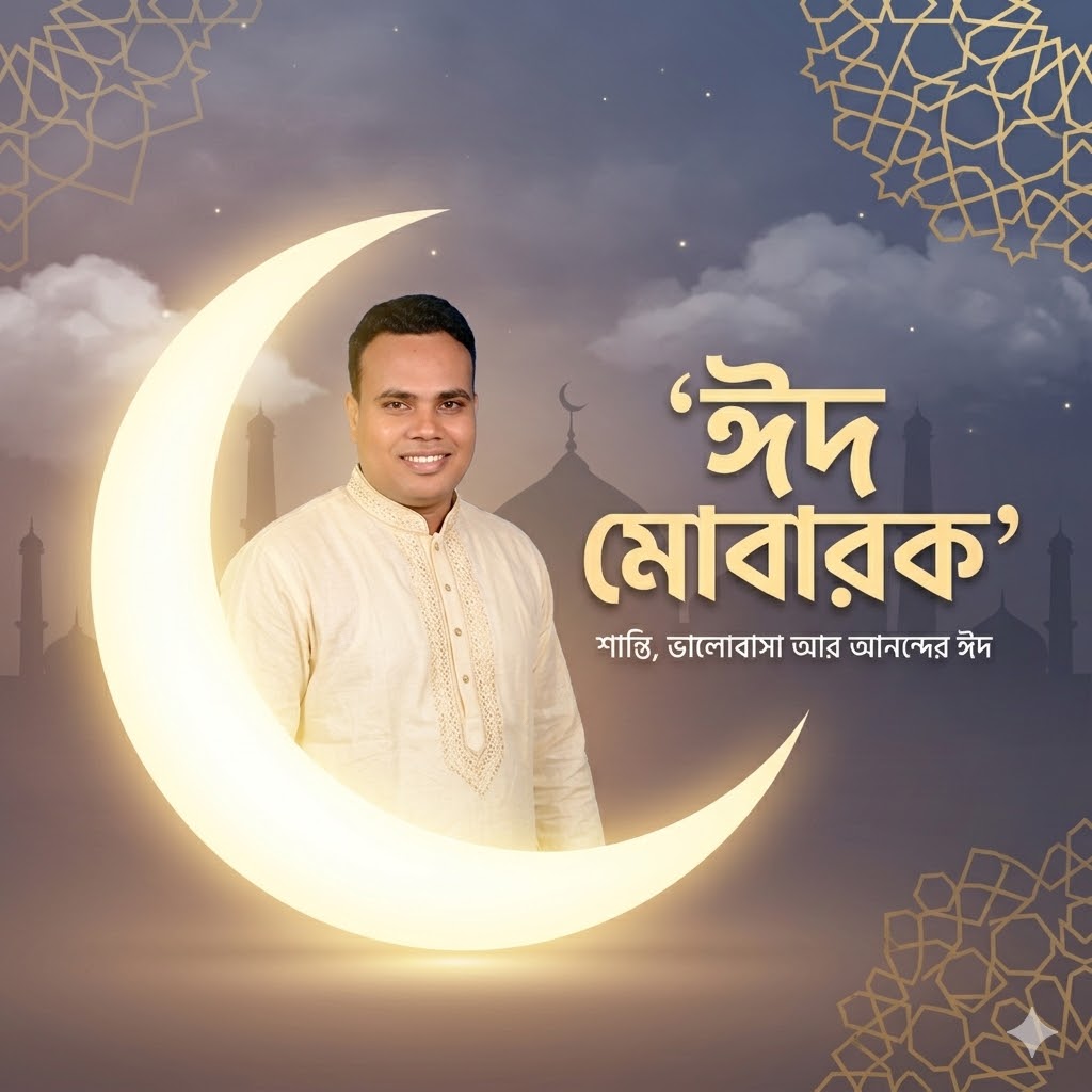 দৈনিক সময়ের আলোচিত বার্তা সম্পাদক ও প্রকাশক মোঃ আসাদুল ইসলাম এর ঈদ শুভেচ্ছা বার্তা