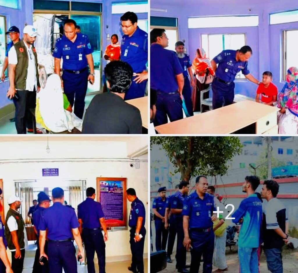 আকস্মিকভাবে দিনাজপুর কোতোয়ালি থানা পরিদর্শনে পুলিশ সুপার