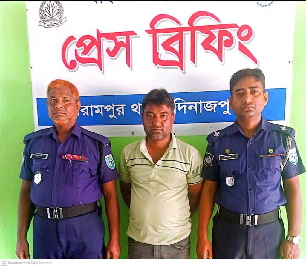 বিরামপুরে ট্যাপেন্টাডল ট্যাবলেটসহ কুখ্যাত মাদক ব্যবসায়ী আটক