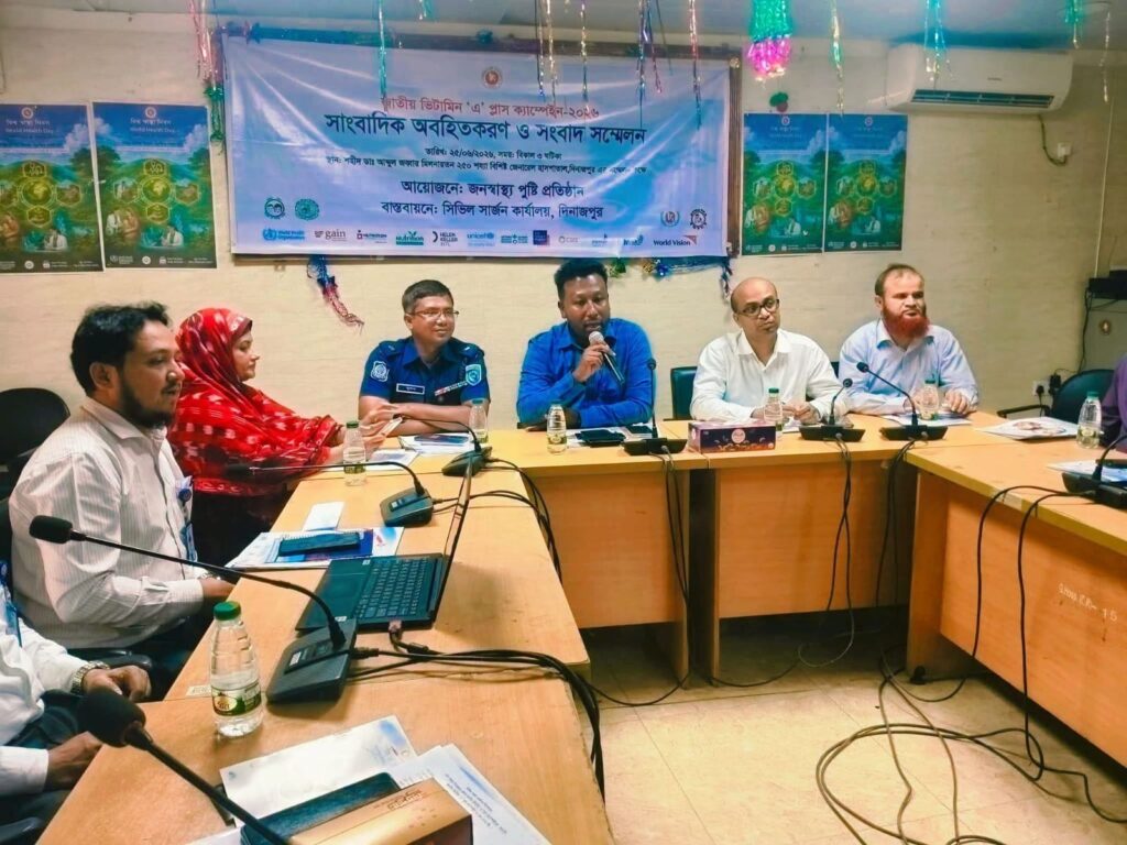 দিনাজপুরে ৩ লাখ ৮৫ হাজার ২২১ শিশুকে ভিটামিন ‘এ’ ক্যাপসুল খাওয়ানো হবে