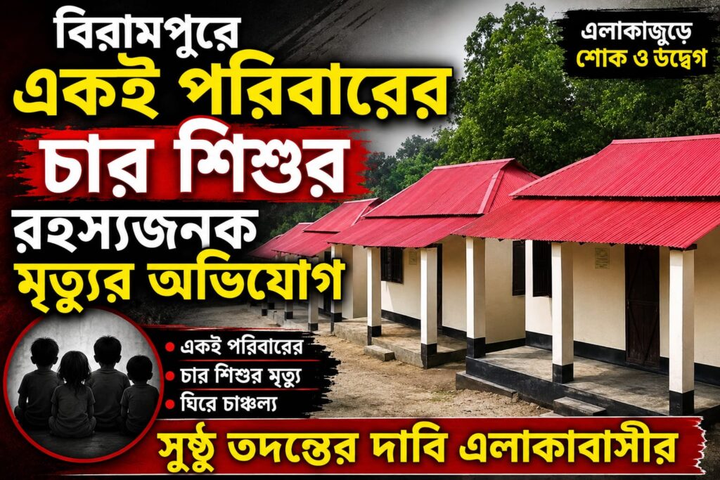 বিরামপুরে একই পরিবারের চার শিশুর রহস্যজনক মৃত্যুর অভিযোগ: সুষ্ঠু তদন্তের দাবি এলাকাবাসীর