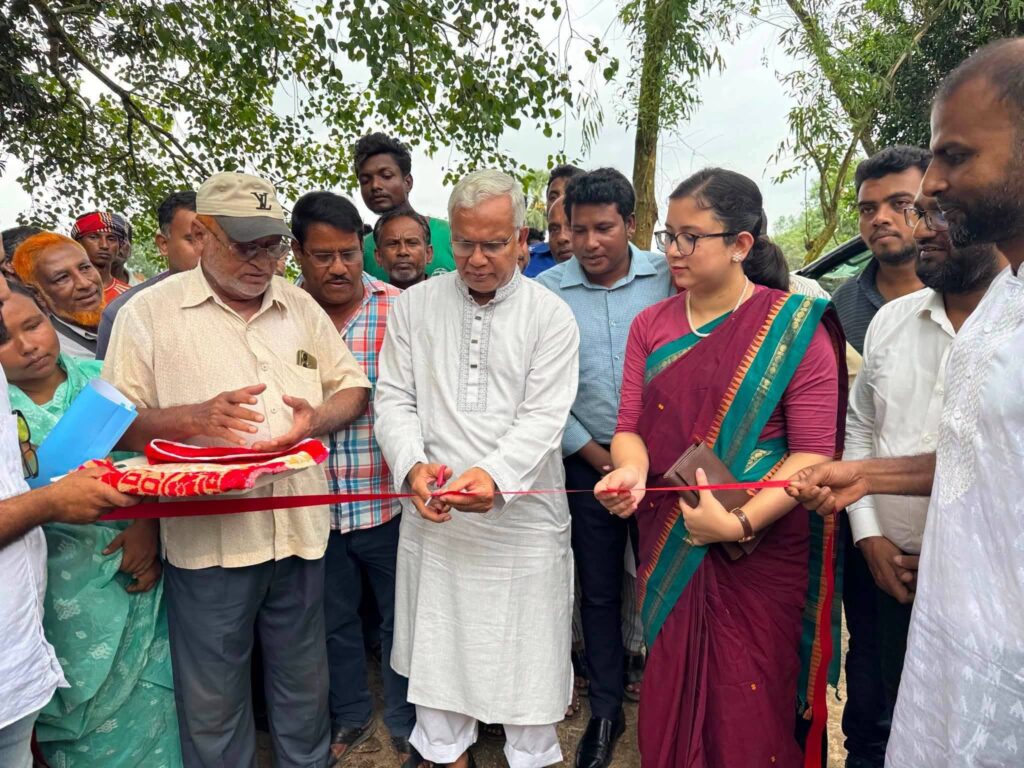 ধানজুড়ি কুর্শাখালি সড়কের উদ্বোধন: উন্নয়নের নতুন দিগন্ত উন্মোচন