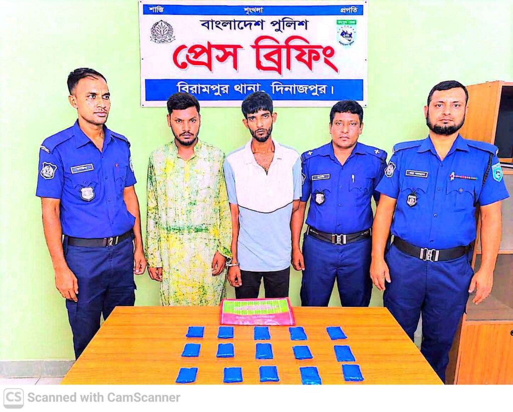 বিরামপুরে ৩ হাজার ইয়াবাসহ ২ জন গ্রেপ্তার,নবাবগঞ্জে গাঁজার গাছসহ আটক ১